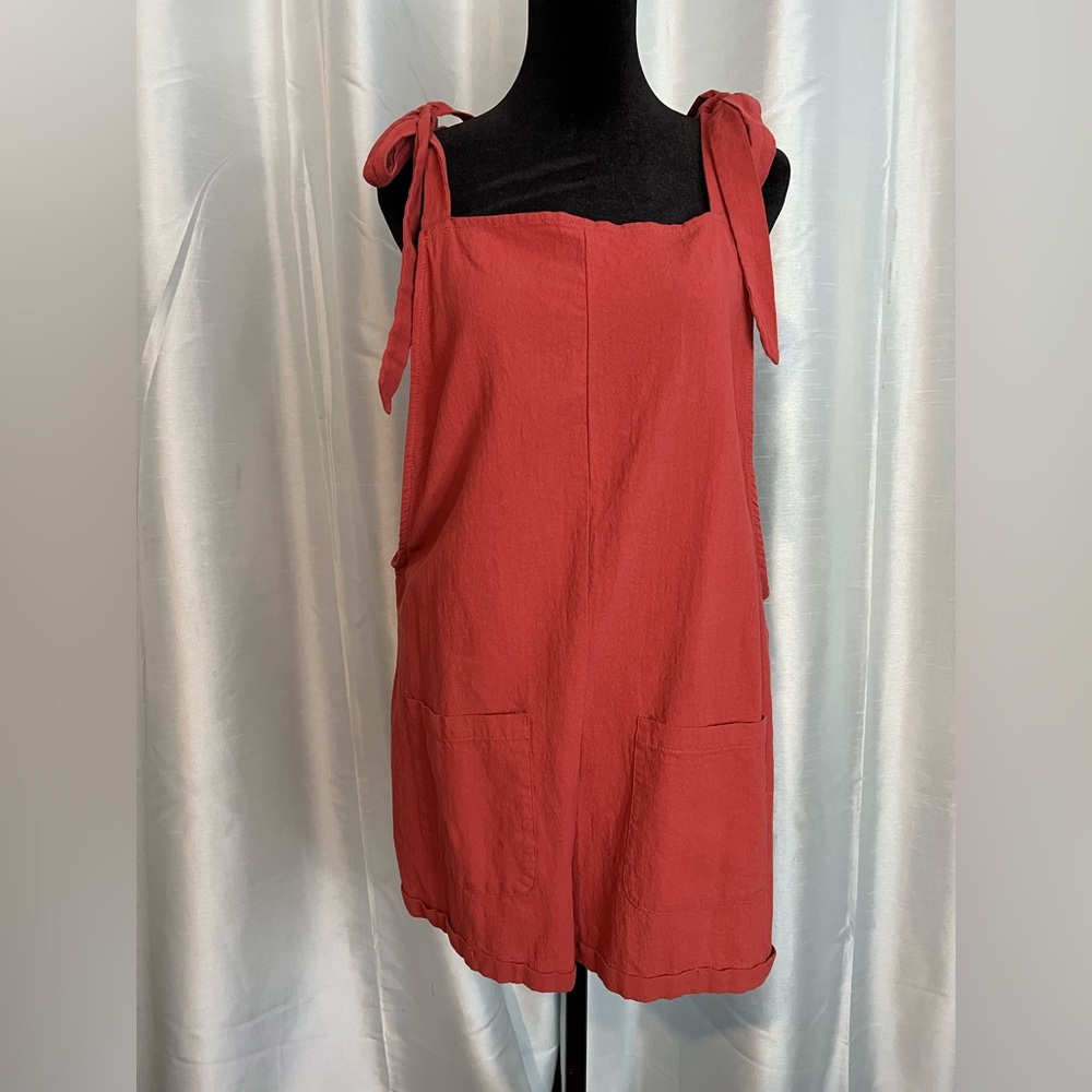 ***Never worn*** pink/red romper